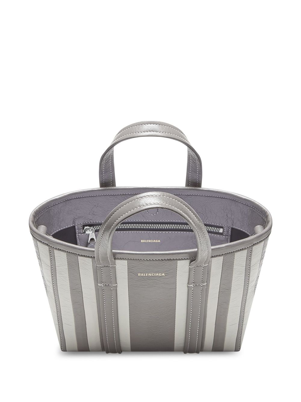 Ba*len*cia*ga barbès stripe tote bag