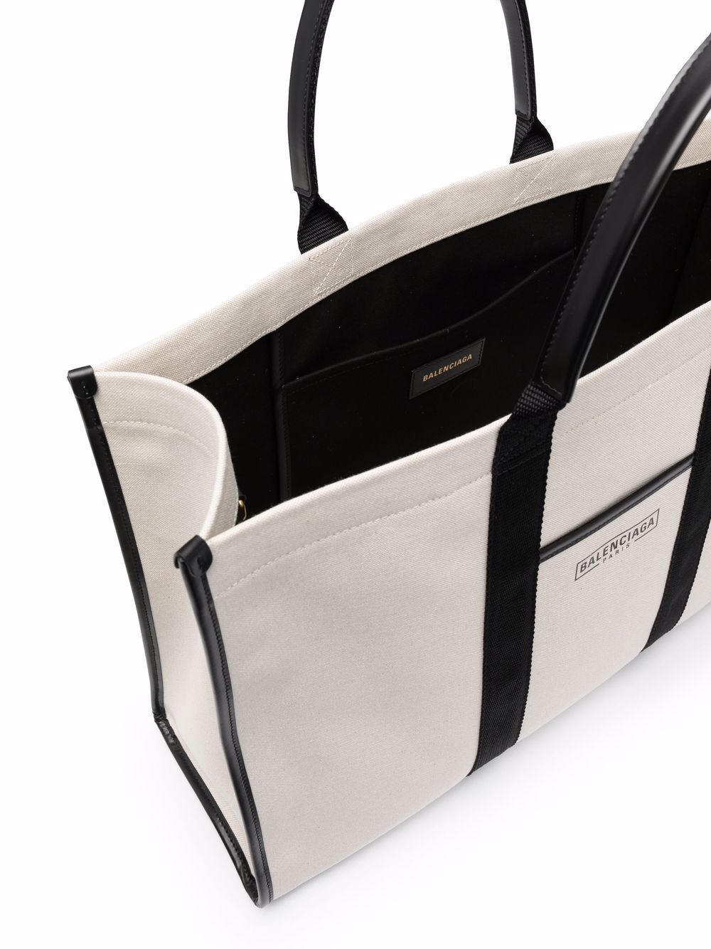 Ba*len*cia*ga two-tone organic cotton tote