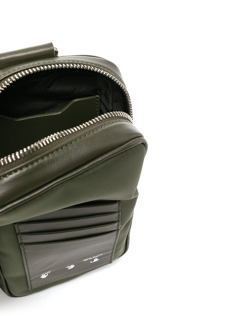 Off-White double-pouch Industrial-strap bag