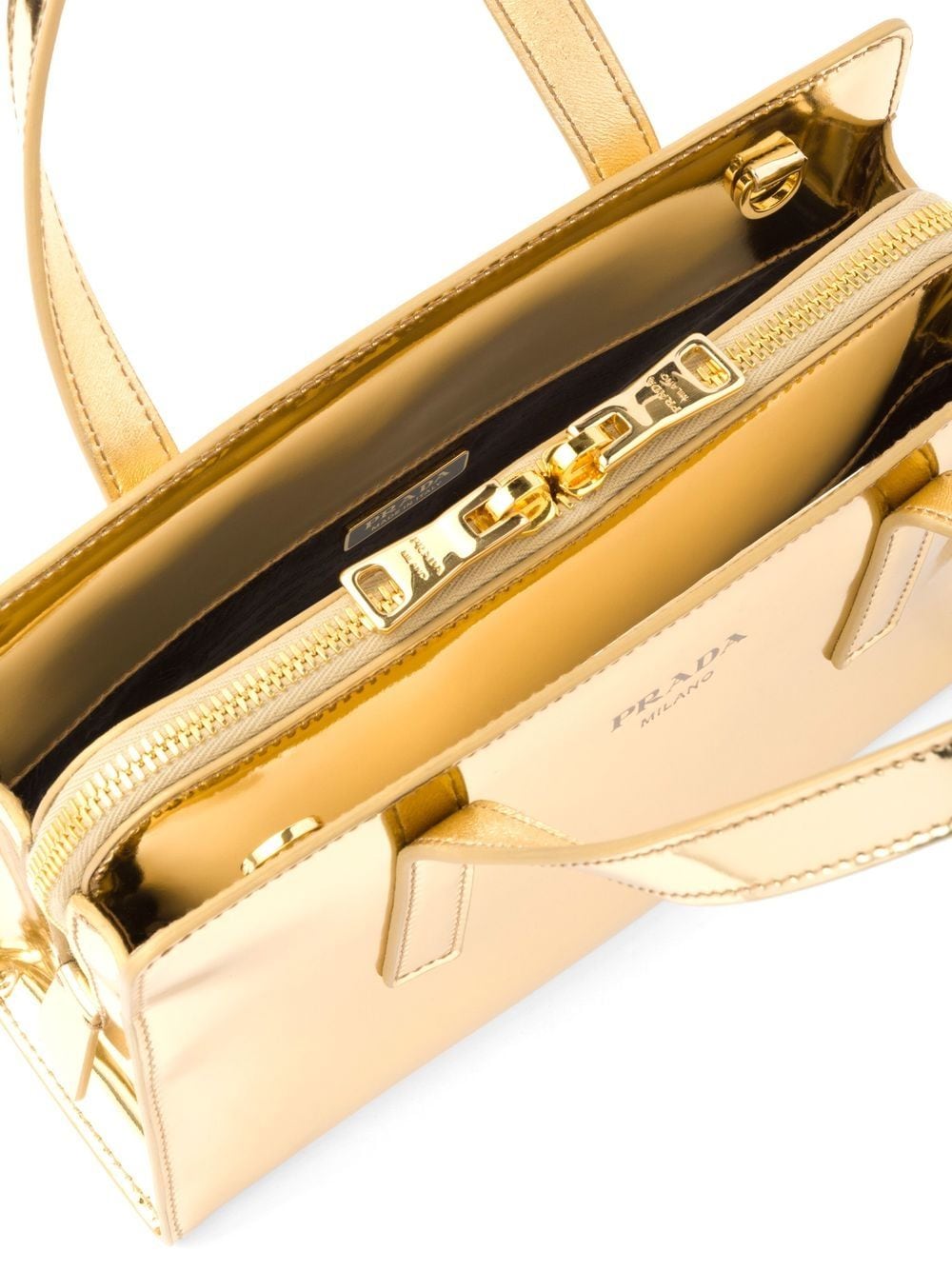 Pra*a re-edition 1995 metallic tote bag