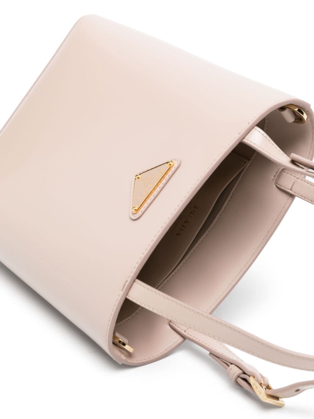 Pra*a small panier leather tote bag