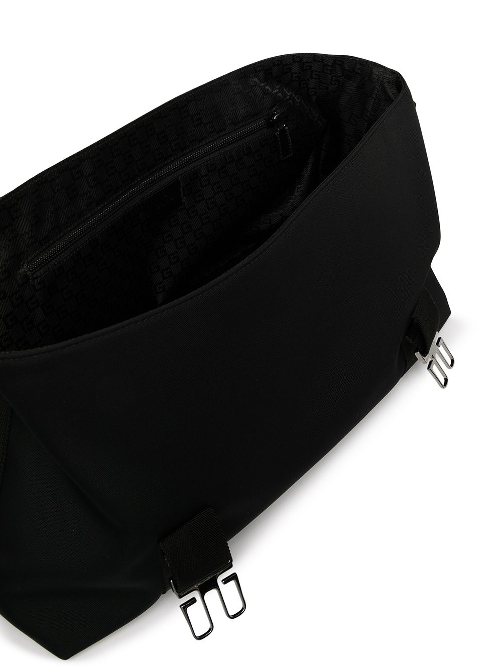 G*u*i logo-buckle messenger bag