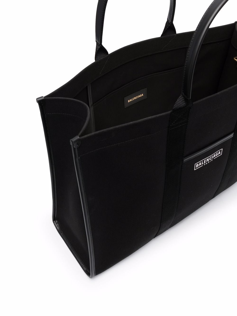 Ba*len*cia*ga logo-patch organic cotton tote