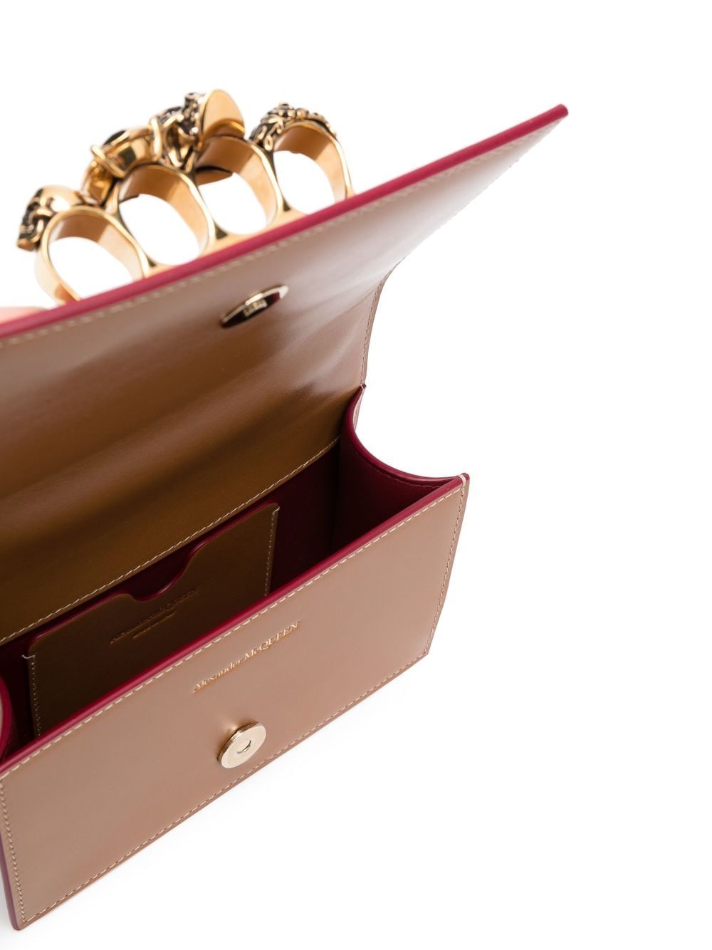 Alexander McQueen embellished leather crossbody bag