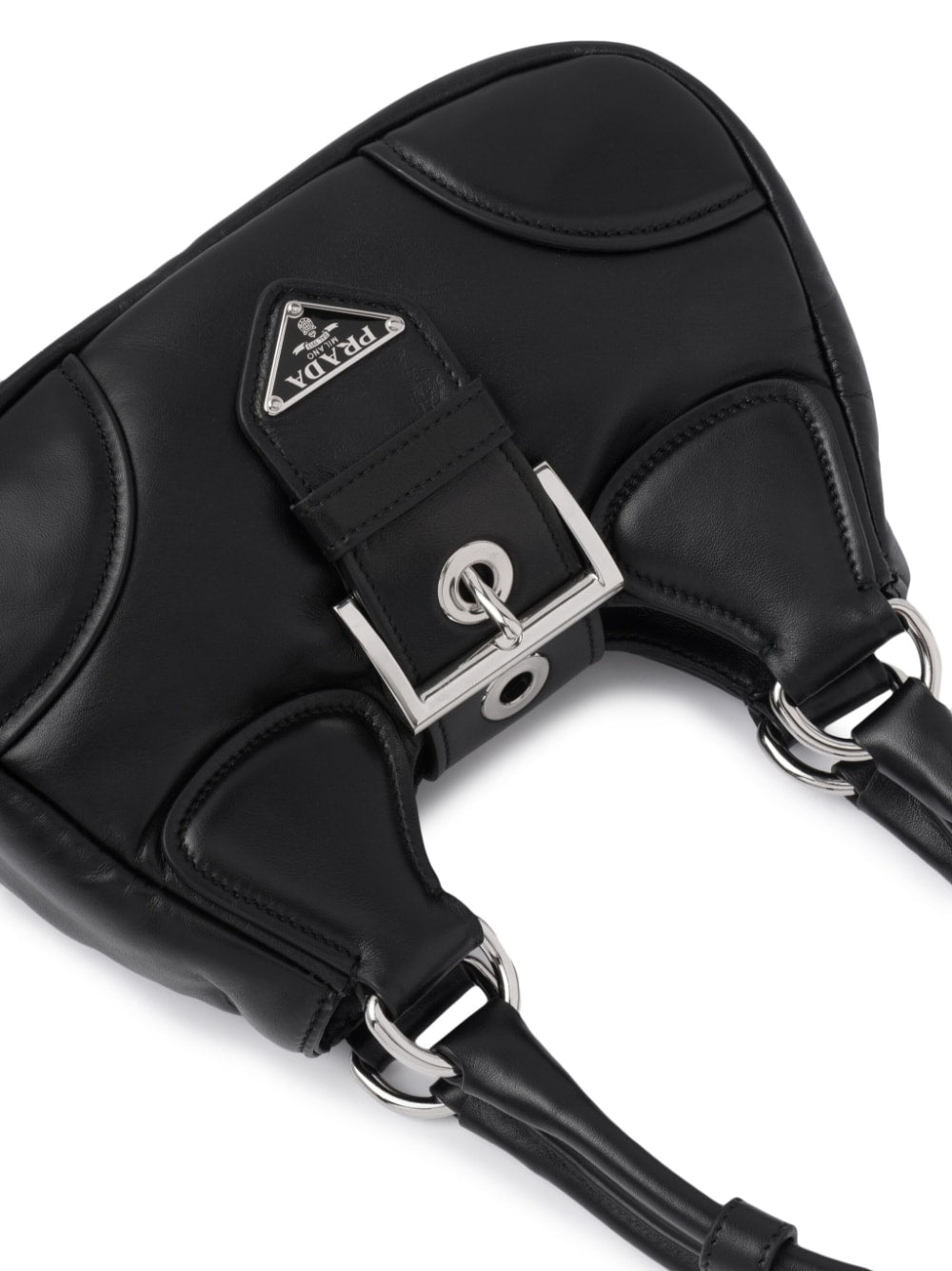 Pra*a moon padded nappa-leather mini bag