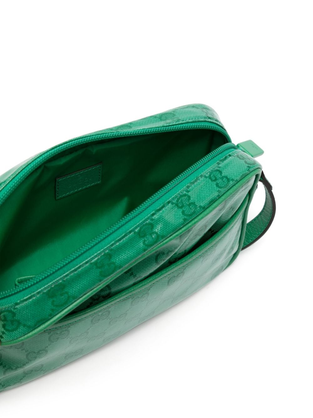 G*u*i interlocking g-logo leather shoulder bag