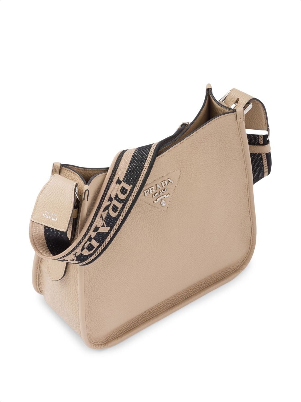 Pra*a triangle-logo hobo shoulder bag