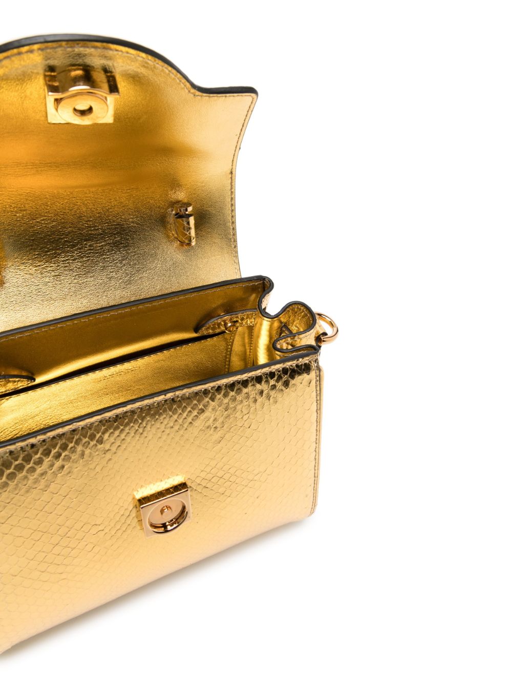 Versace small La Medusa python-effect tote bag