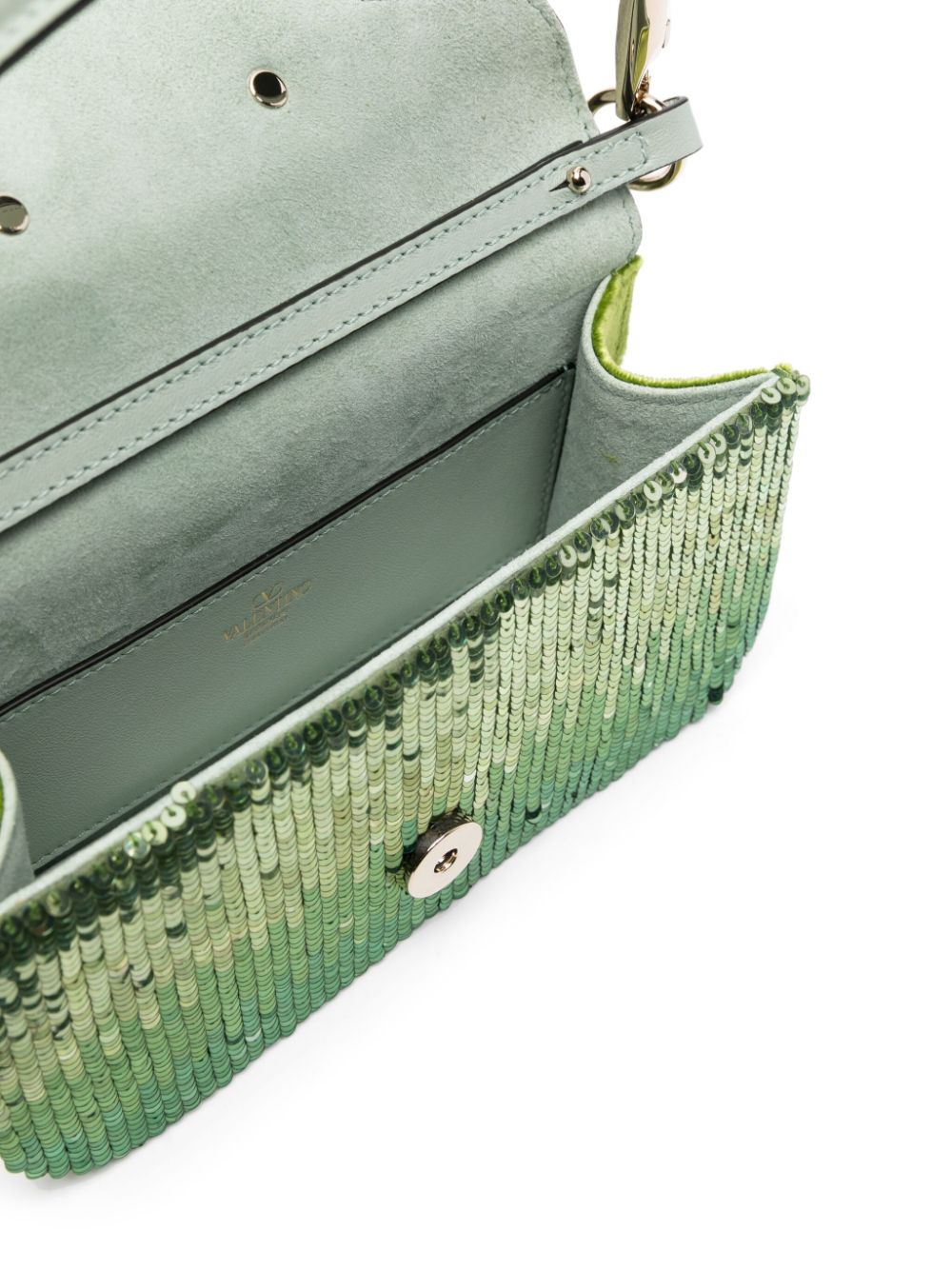 Valentino Garavani Locò sequin-embellished shoulder bag