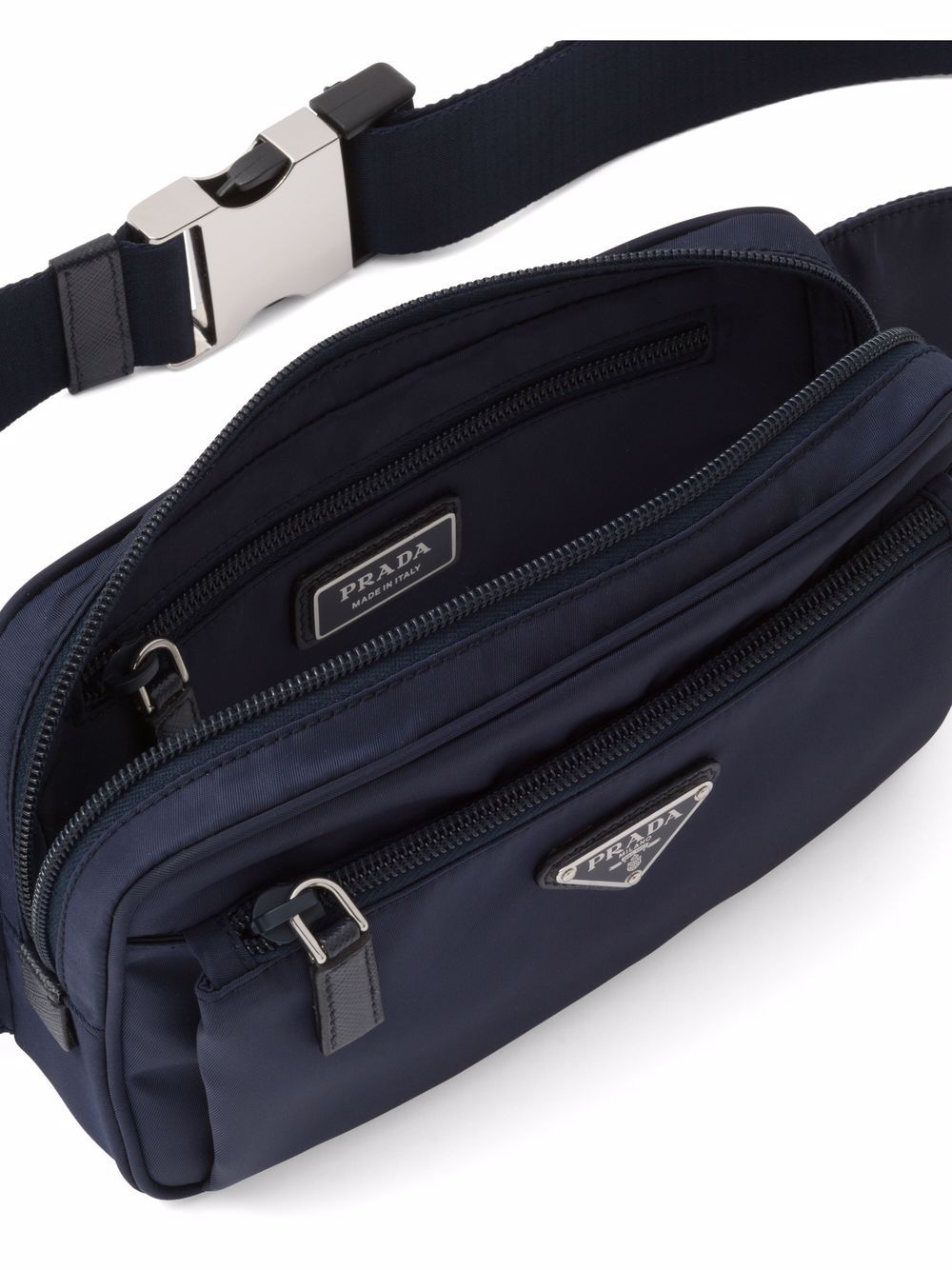 Pra*a logo-plaque belt bag