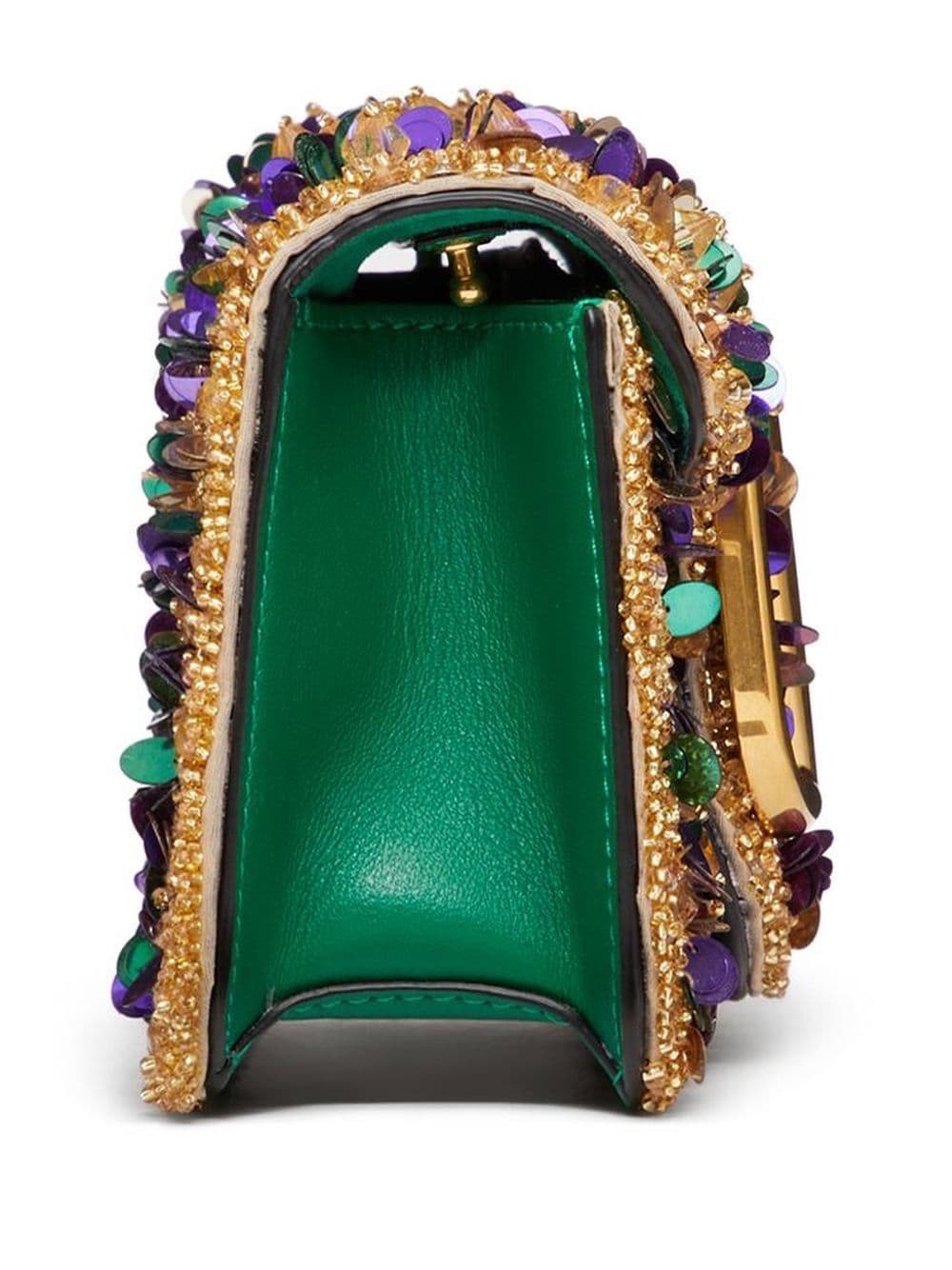 Valentino Garavani small Locò embellished shoulder bag