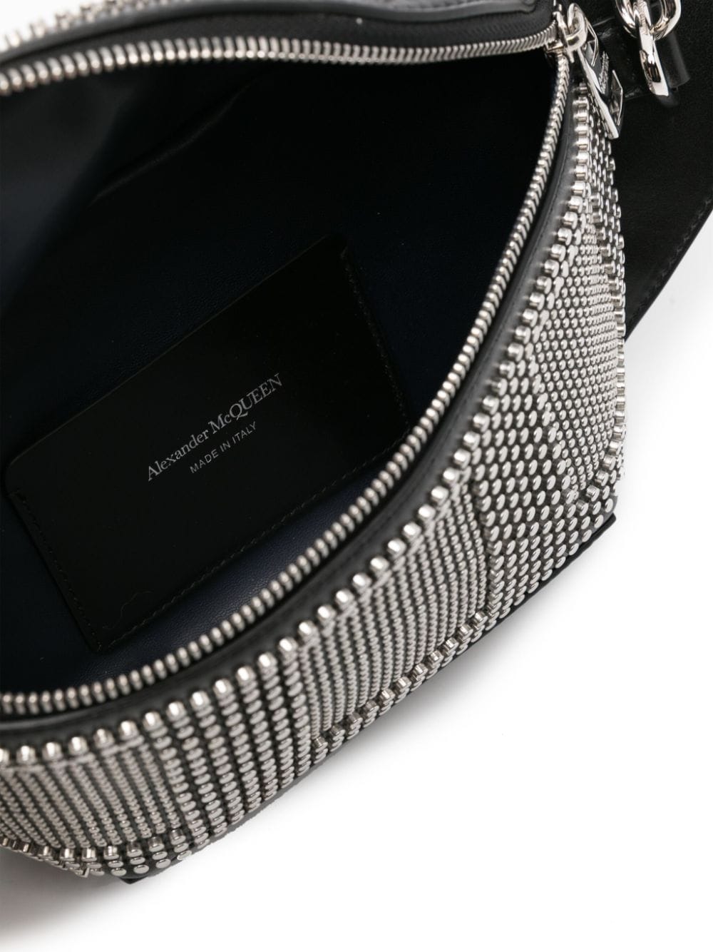 Alexander McQueen stud-embellished leather messenger bag