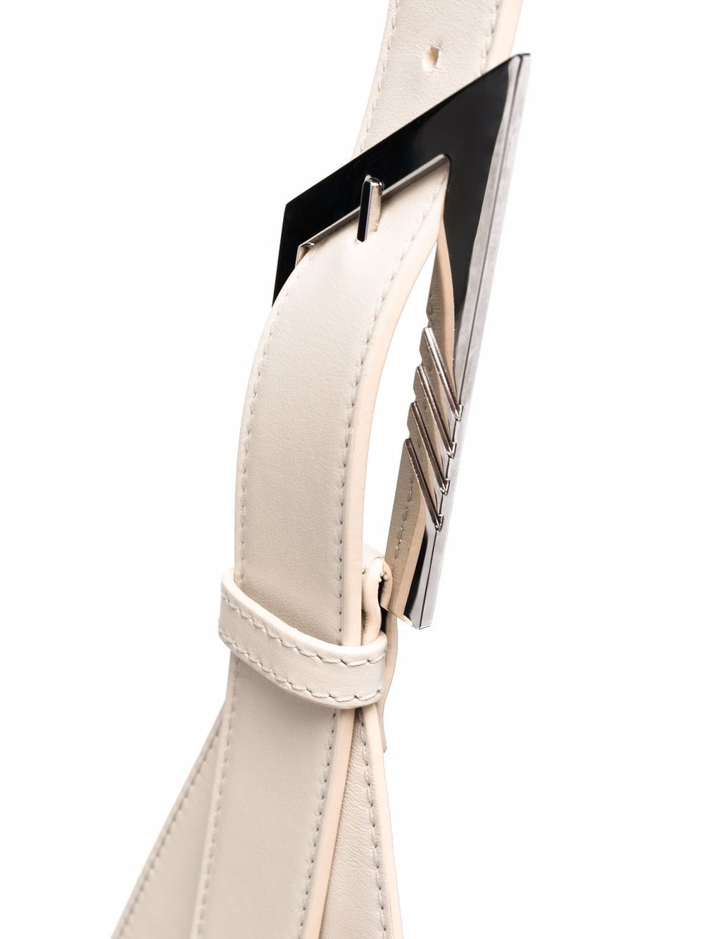 The Attico 12PM geometric leather tote bag