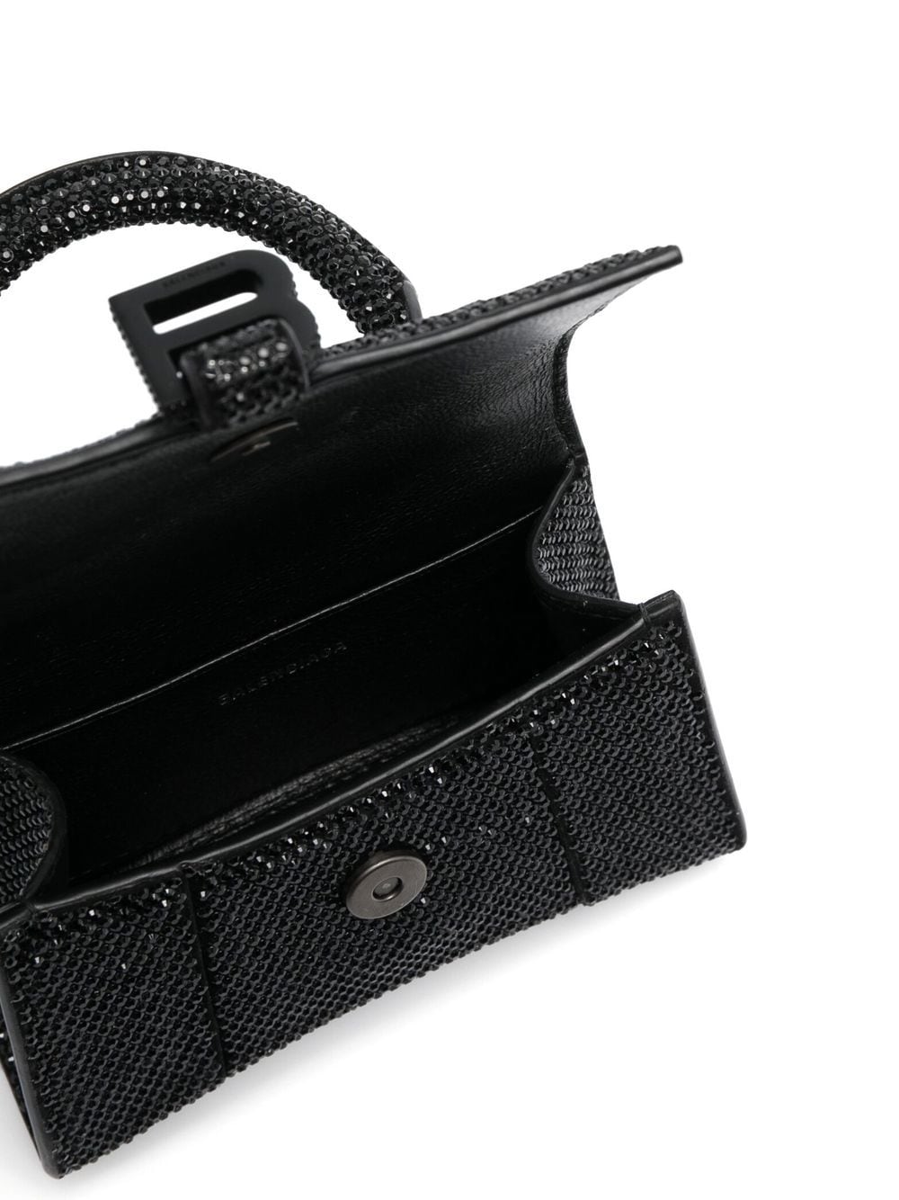 Ba*len*cia*ga hourglass crystal-embellished mini bag