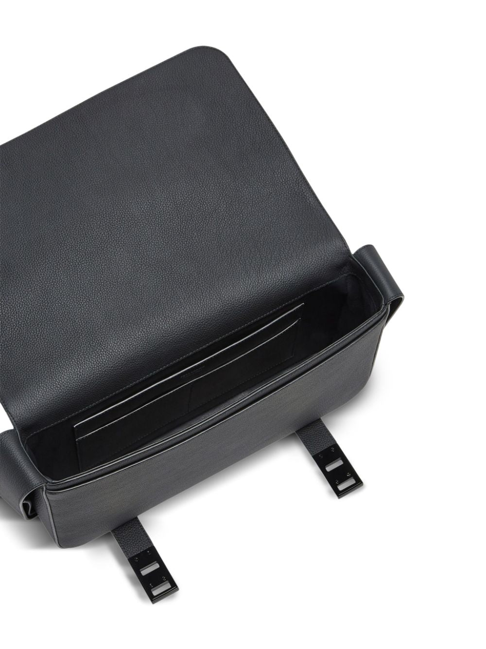 Ferragamo Gancini-plaque leather messenger bag