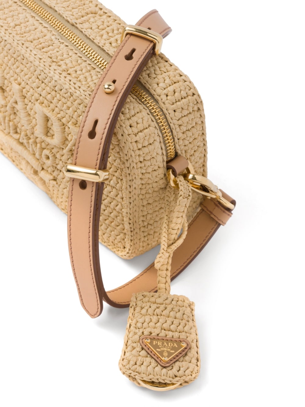 Pra*a raffia shoulder bag