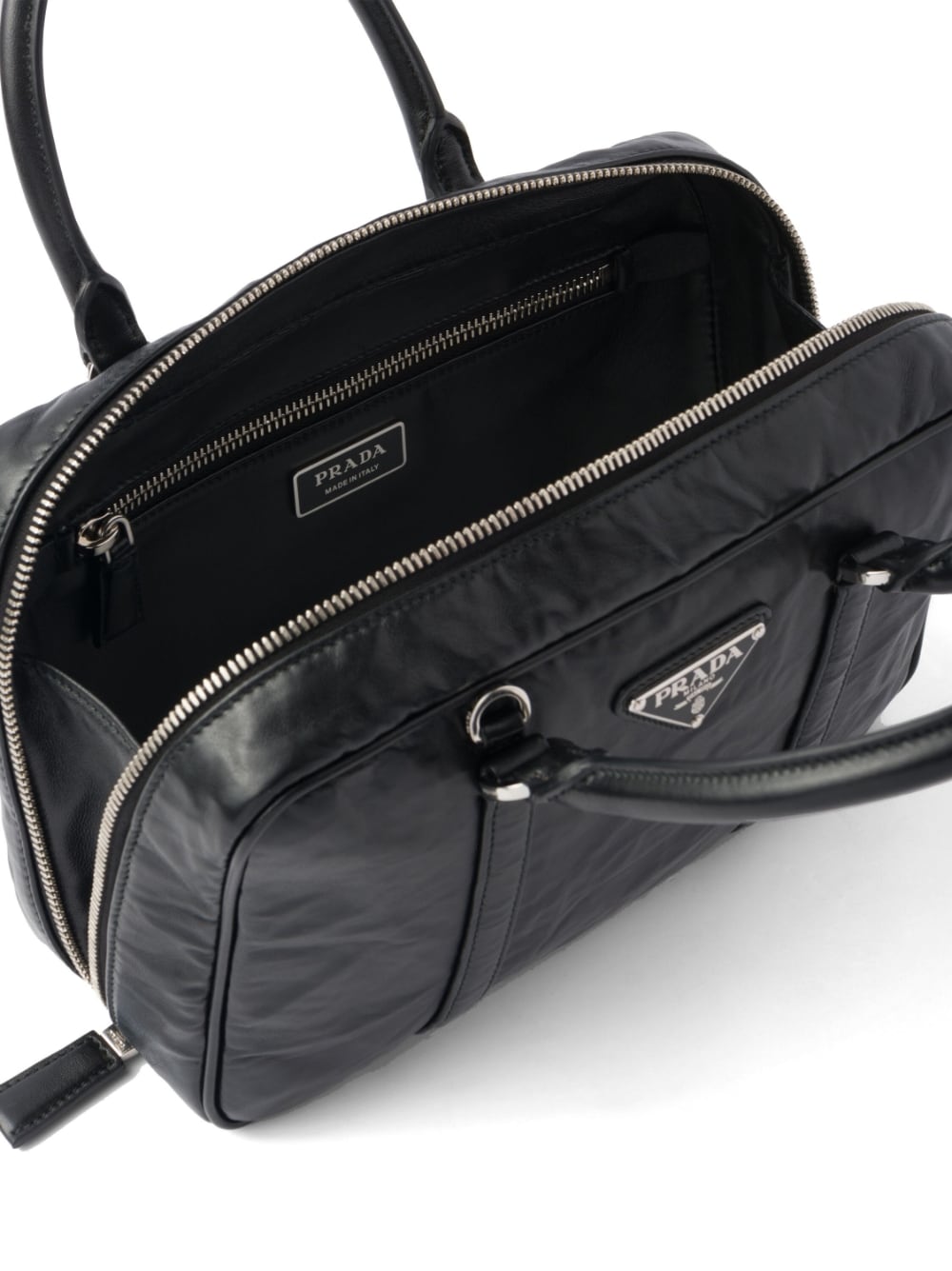 Pra*a medium leather tote bag