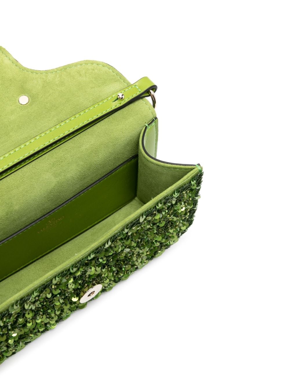 Valentino Garavani VLogo Signature sequin-embellished mini bag