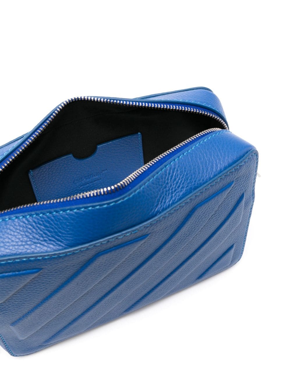 Off-White Diag-stripe leather camera bag