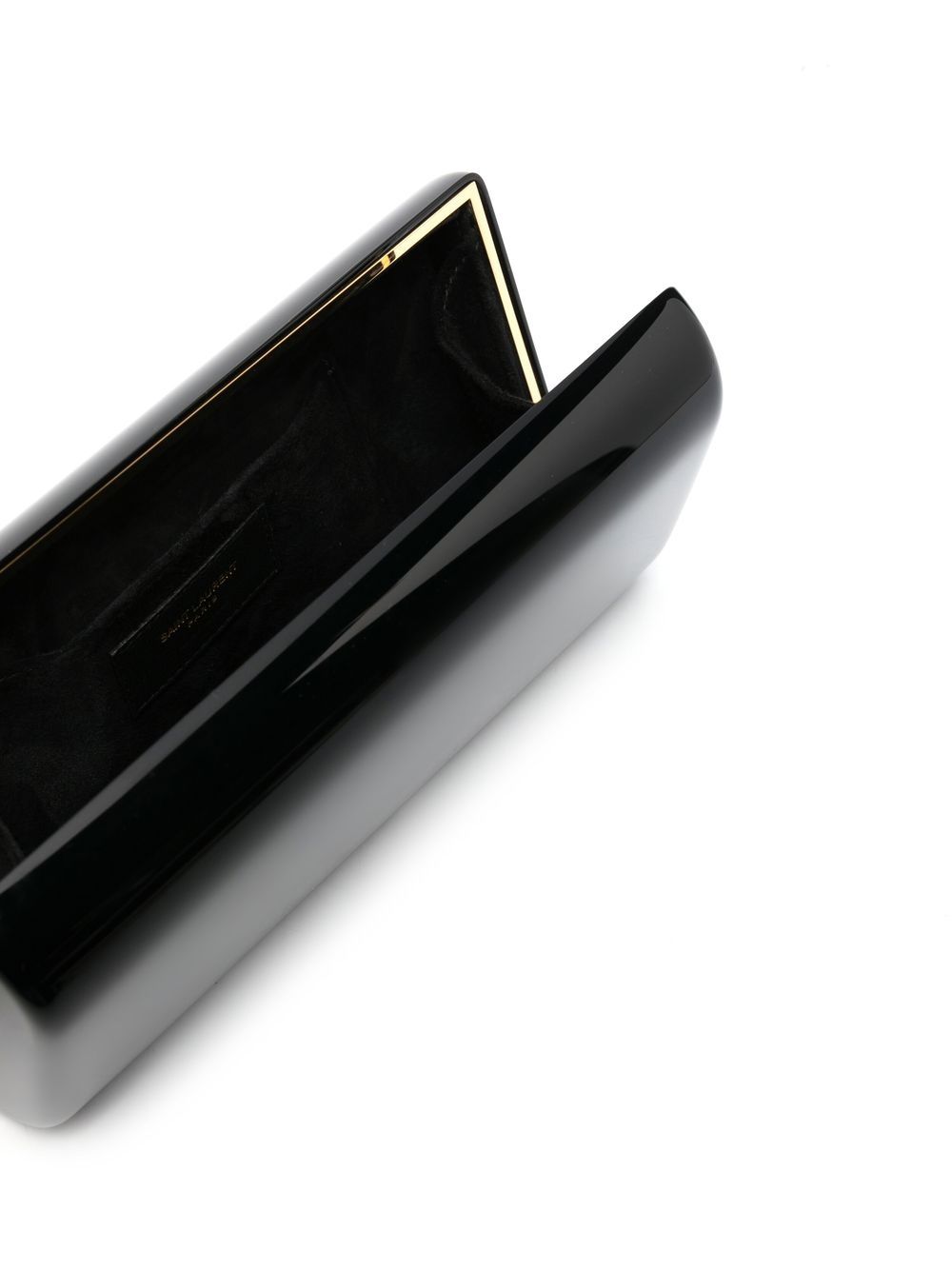 Saint Laurent patent box clutch bag
