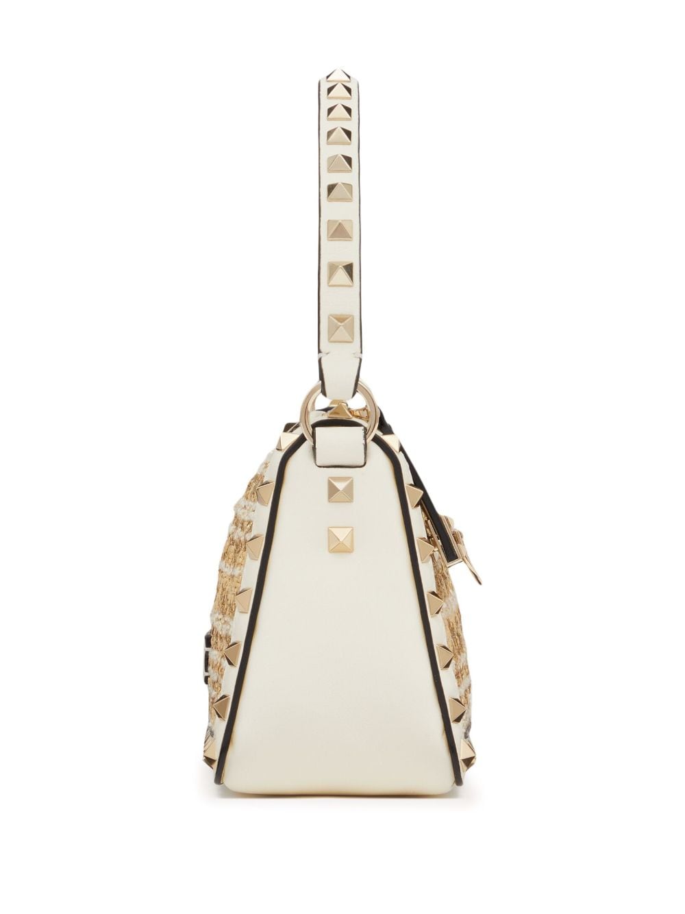 Valentino Garavani small Rockstud bouclé shoulder bag