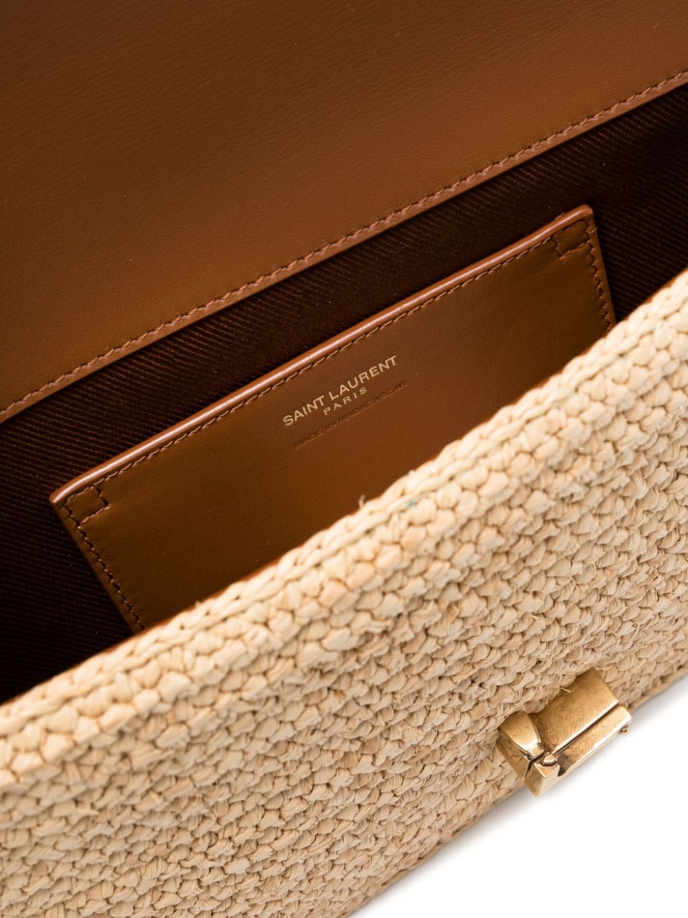 Saint Laurent Solferino raffia shoulder bag