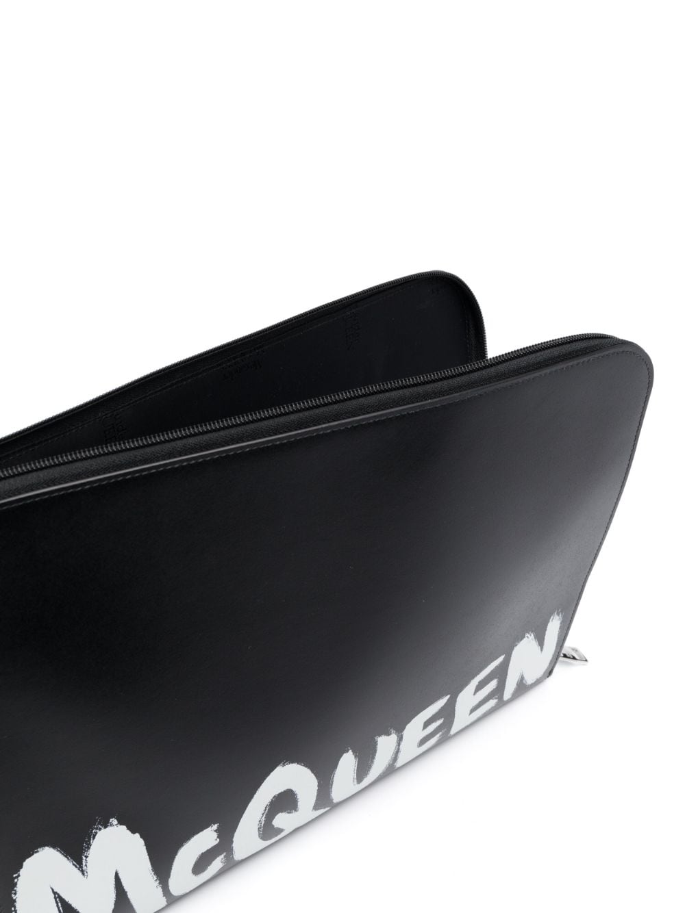 Alexander McQueen Graffiti logo-print clutch