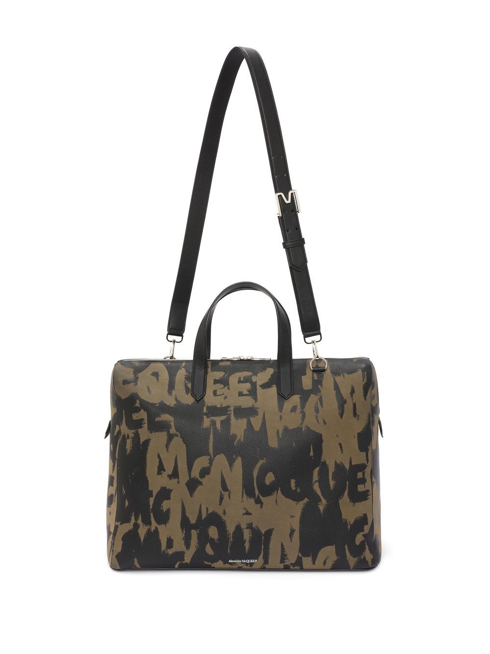 Alexander McQueen The Sharp graffiti-print tote bag