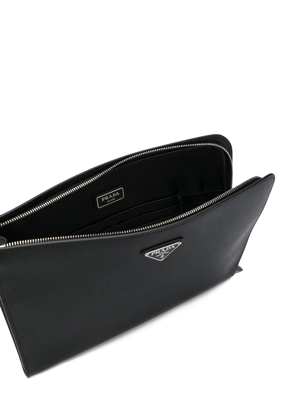 Pra*a logo clutch bag