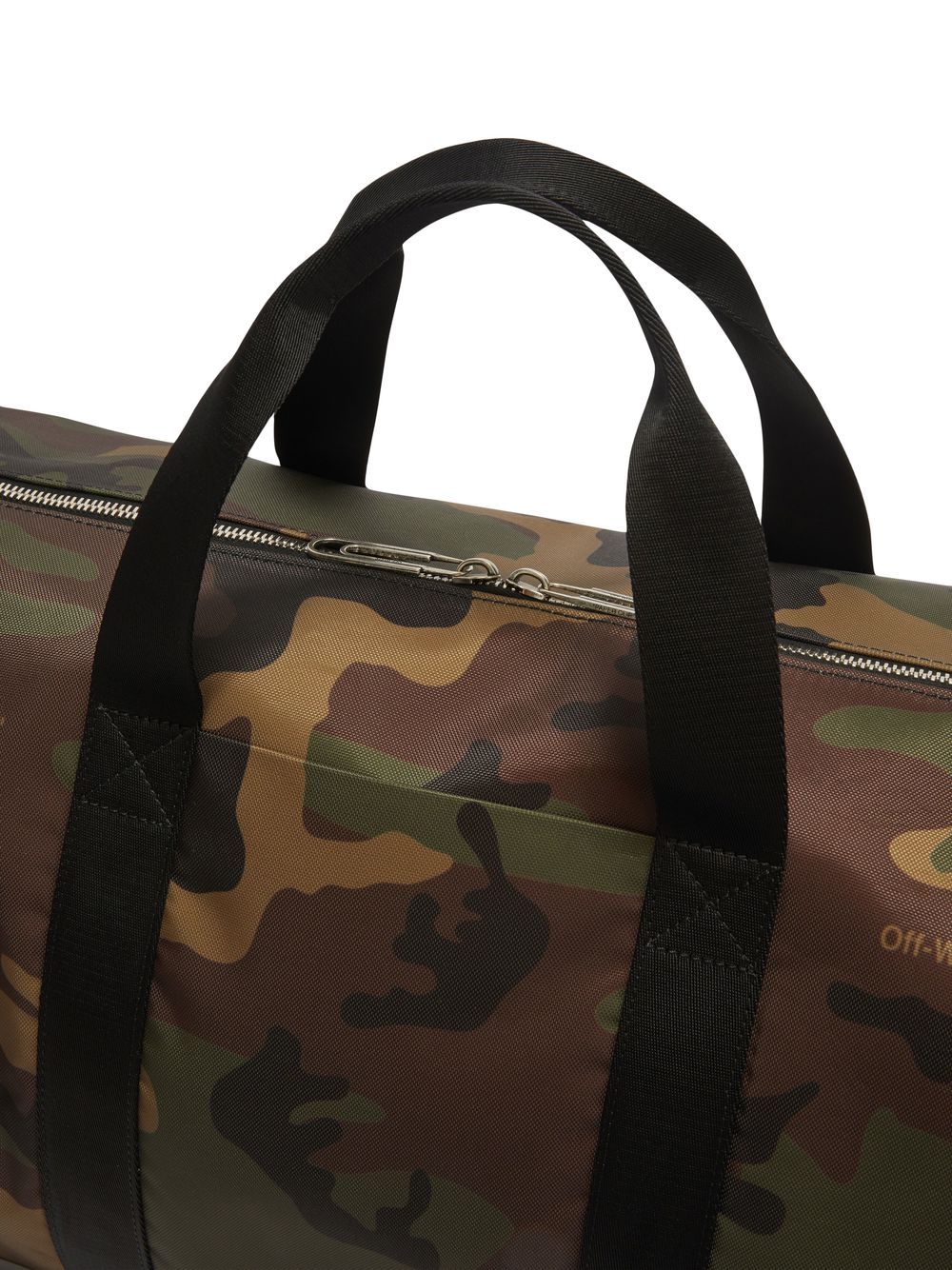 Off-White Arrows camouflage-print duffle bag