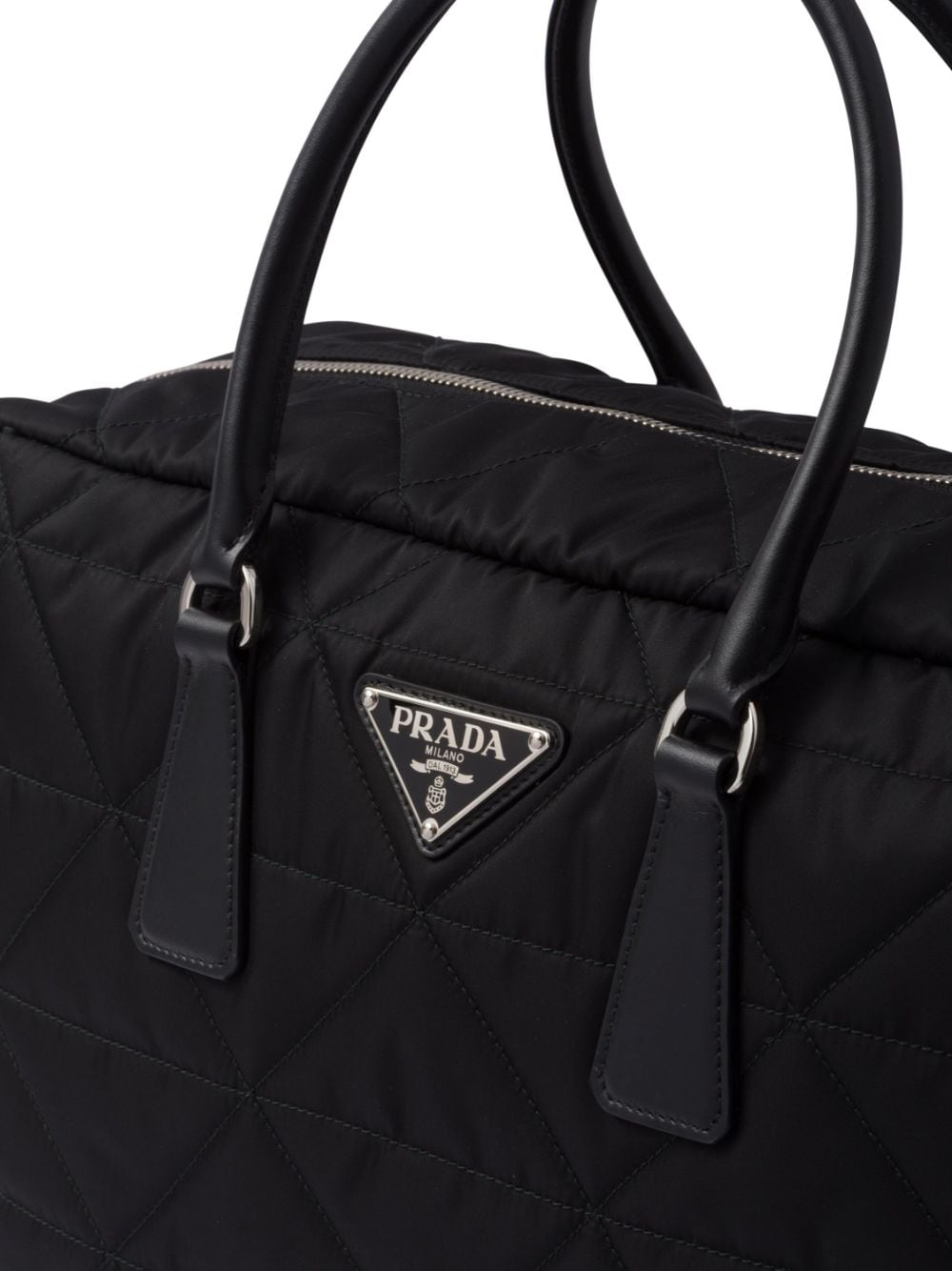 Pra*a re-nylon quilted travel bag