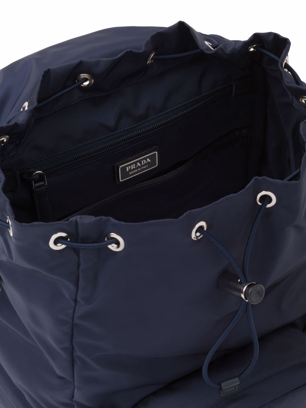 Pra*a re-nylon triangle logo backpack