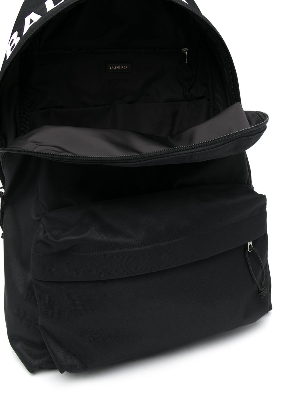 Ba*len*cia*ga wheel logo-print backpack