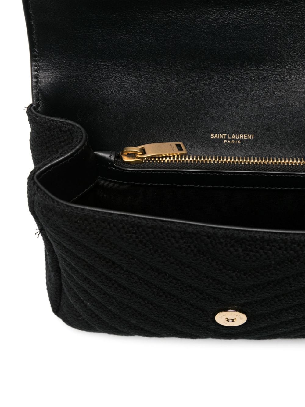 Saint Laurent medium College bouclé tote bag