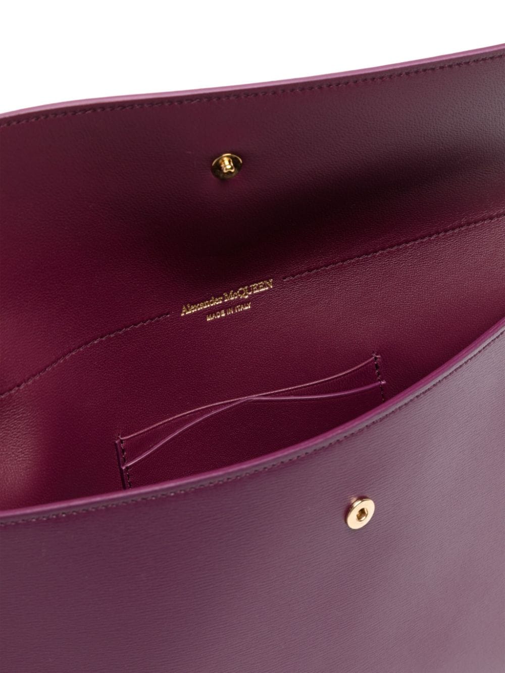 Alexander McQueen skull-embellished evelope clutch bag