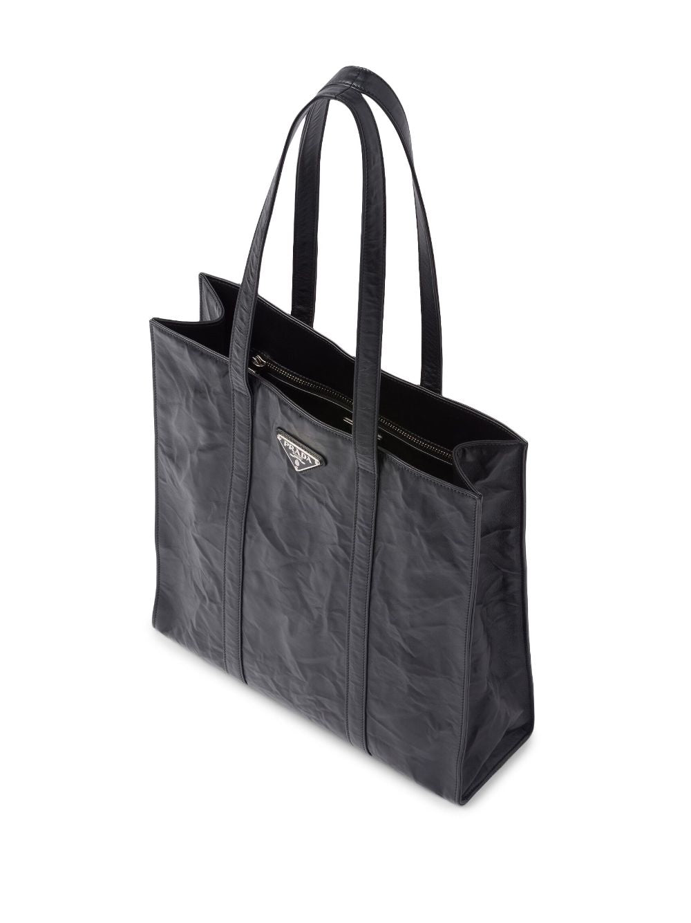 Pra*a nappa-leather tote bag