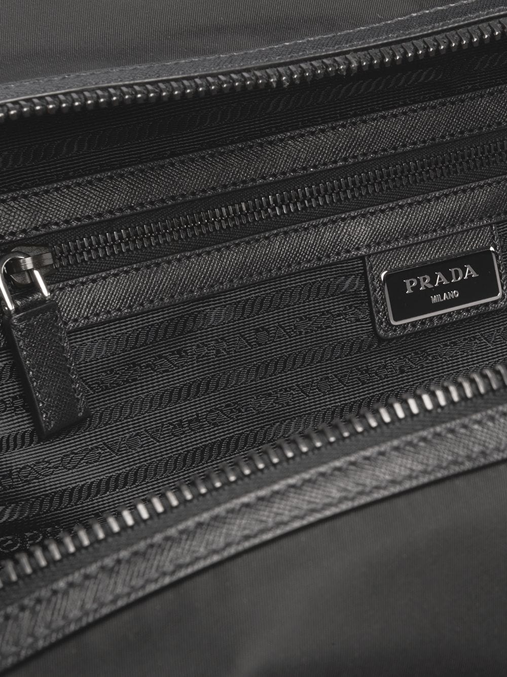 Pra*a re-nylon triangle logo holdall bag