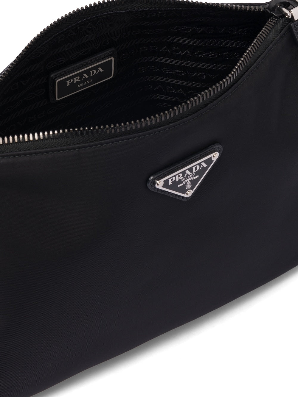 Pra*a logo-plaque shoulder bag