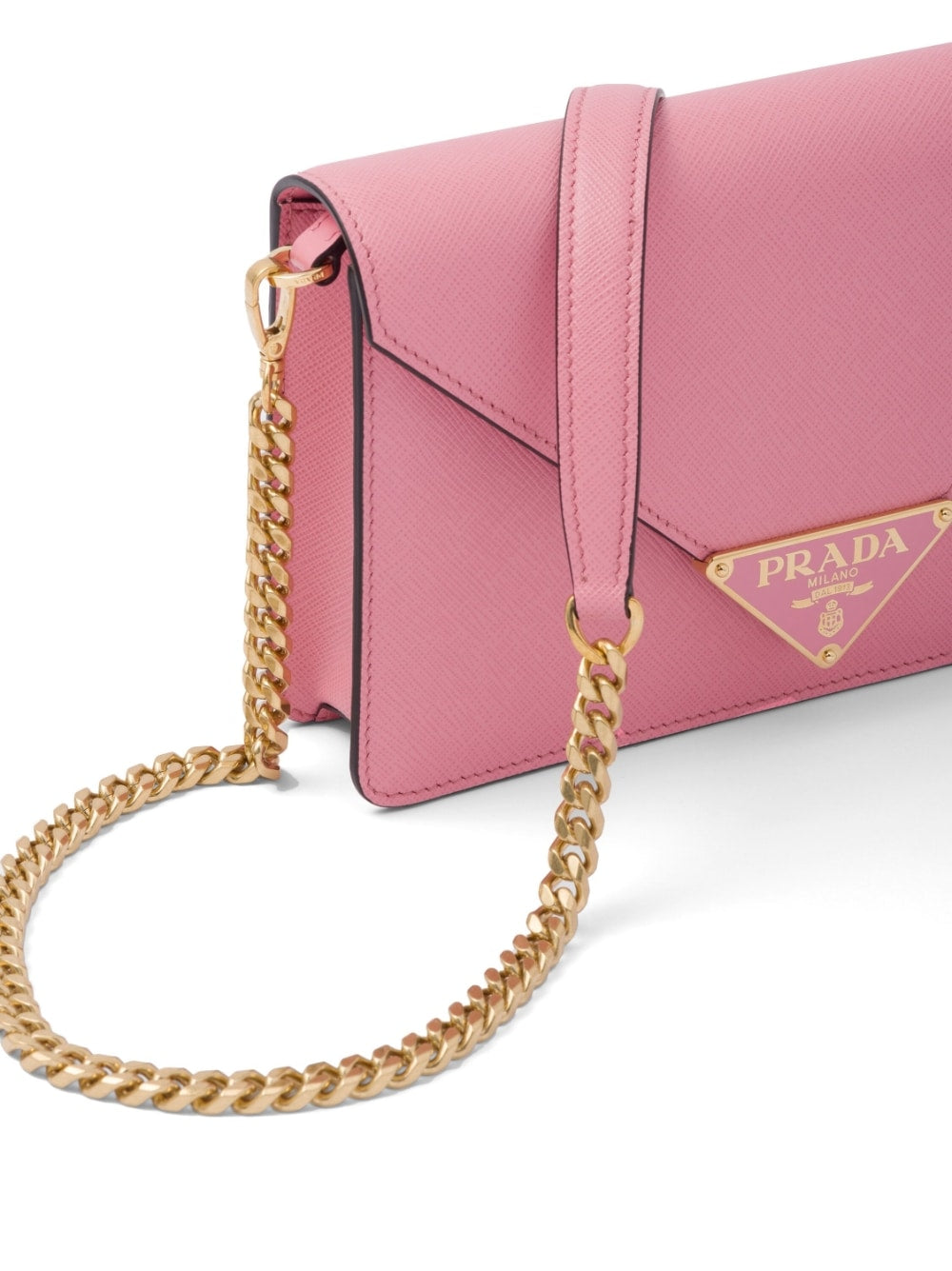 Pra*a logo-plaque shoulder bag