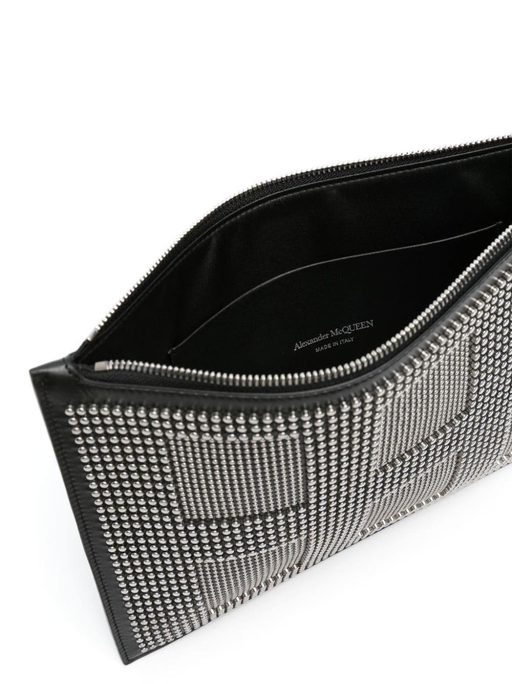Alexander McQueen studed leather clutch bag