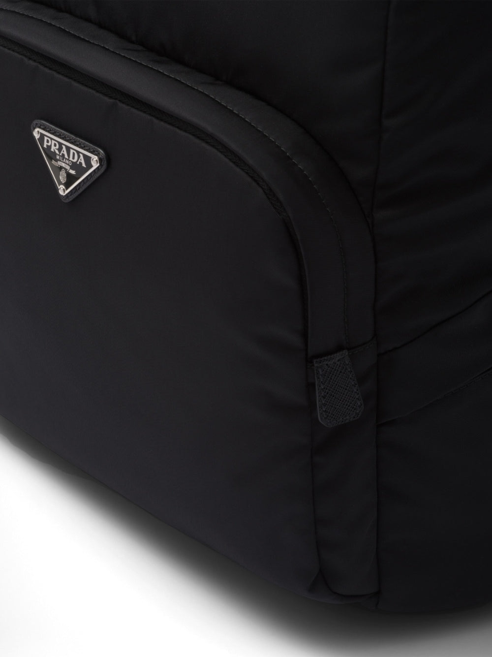 Pra*a triangle-logo zipped backpack
