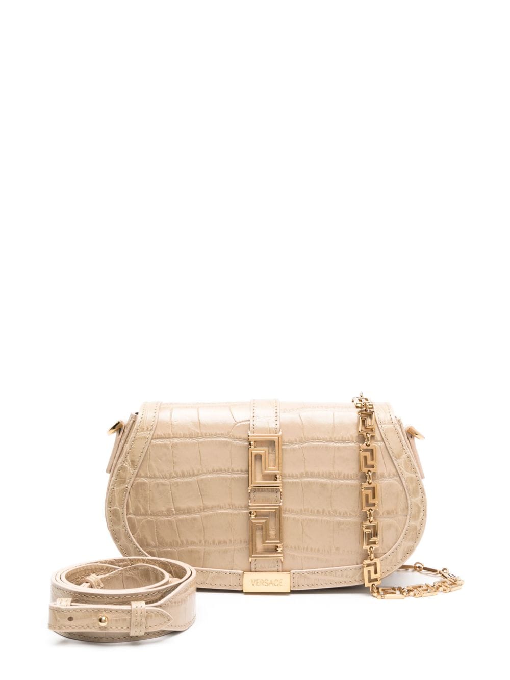 Versace Greca Goddess embossed shoulder bag