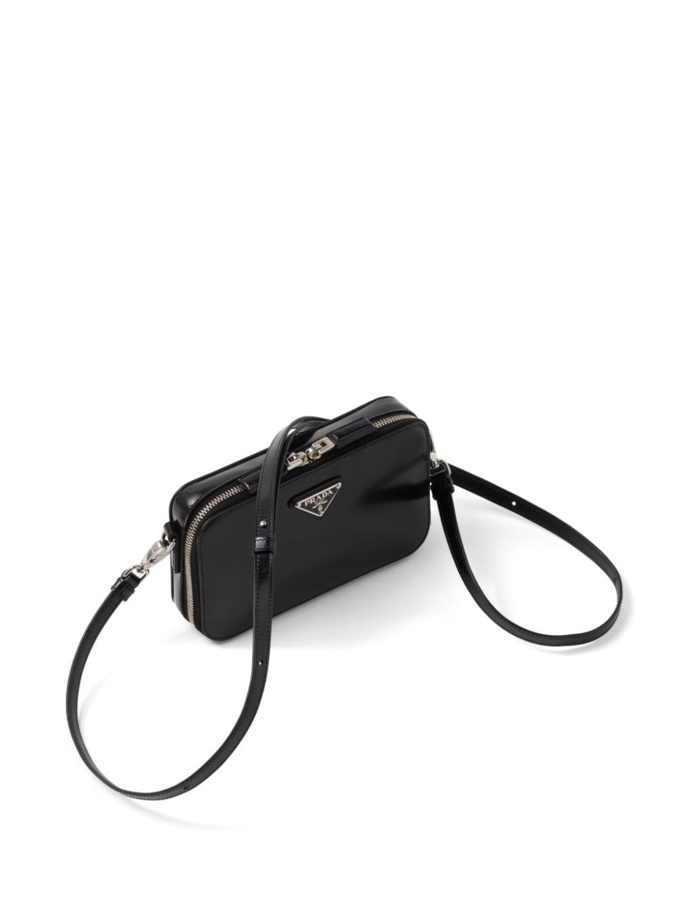 Pra*a small brique brushed crossbody bag