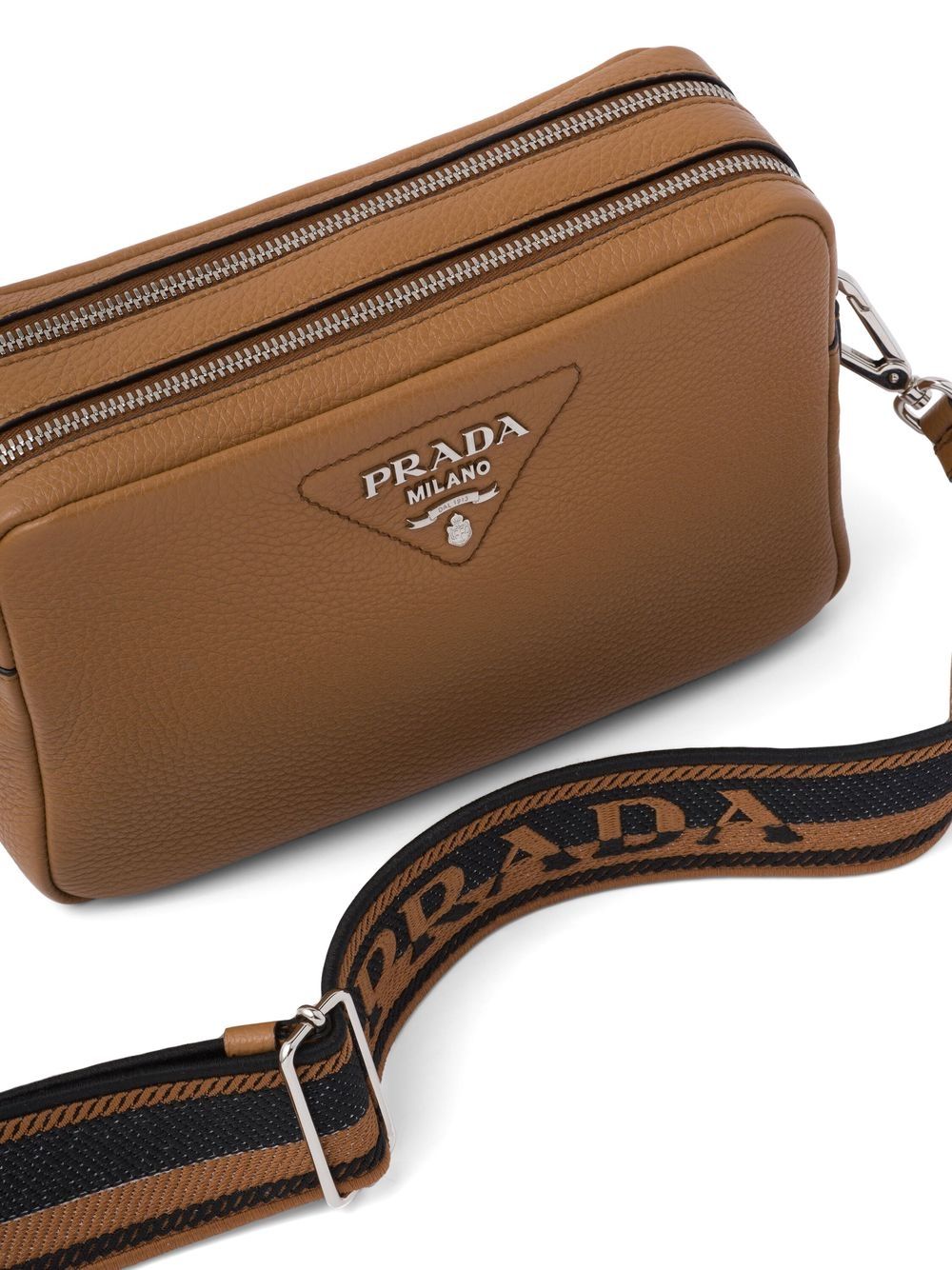 Pra*a triangle-logo-plaque crossbody/shoulder bag