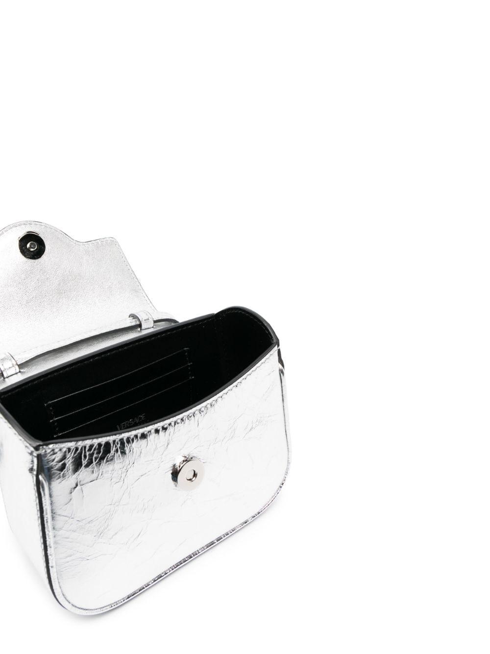 Versace La Medusa metallic leather mini bag