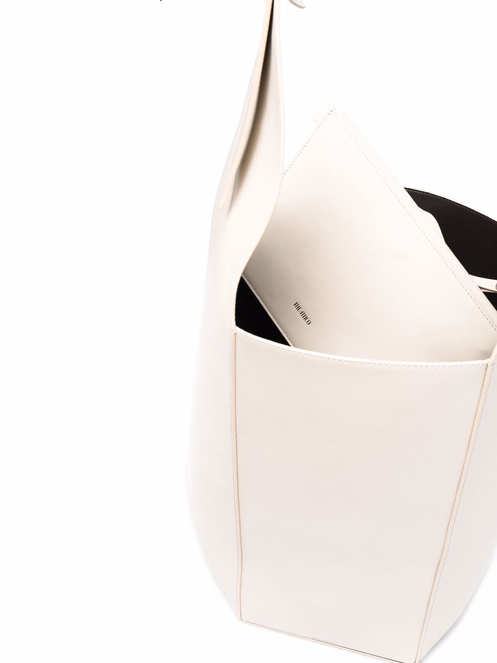 The Attico 12PM geometric leather tote bag