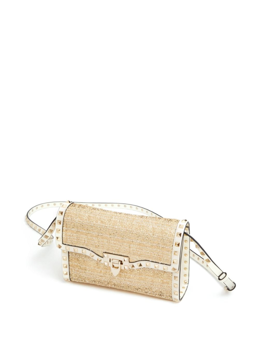 Valentino Garavani small Rockstud bouclé shoulder bag