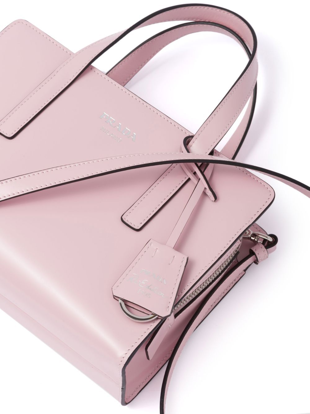 Pra*a re-edition 1995 brushed-leather mini handbag