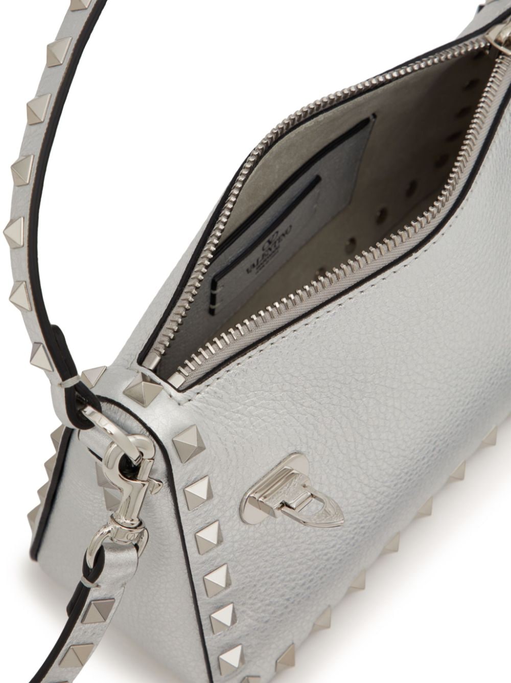 Valentino Garavani small Rockstud metallic crossbody bag