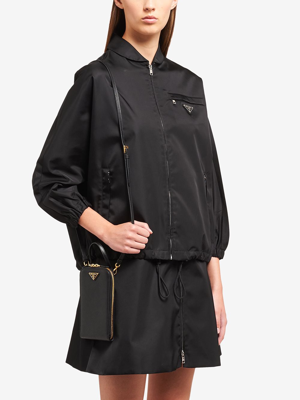 Pra*a logo-plaque mini bag